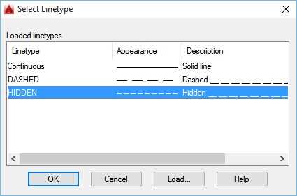 Select Linetype dialog