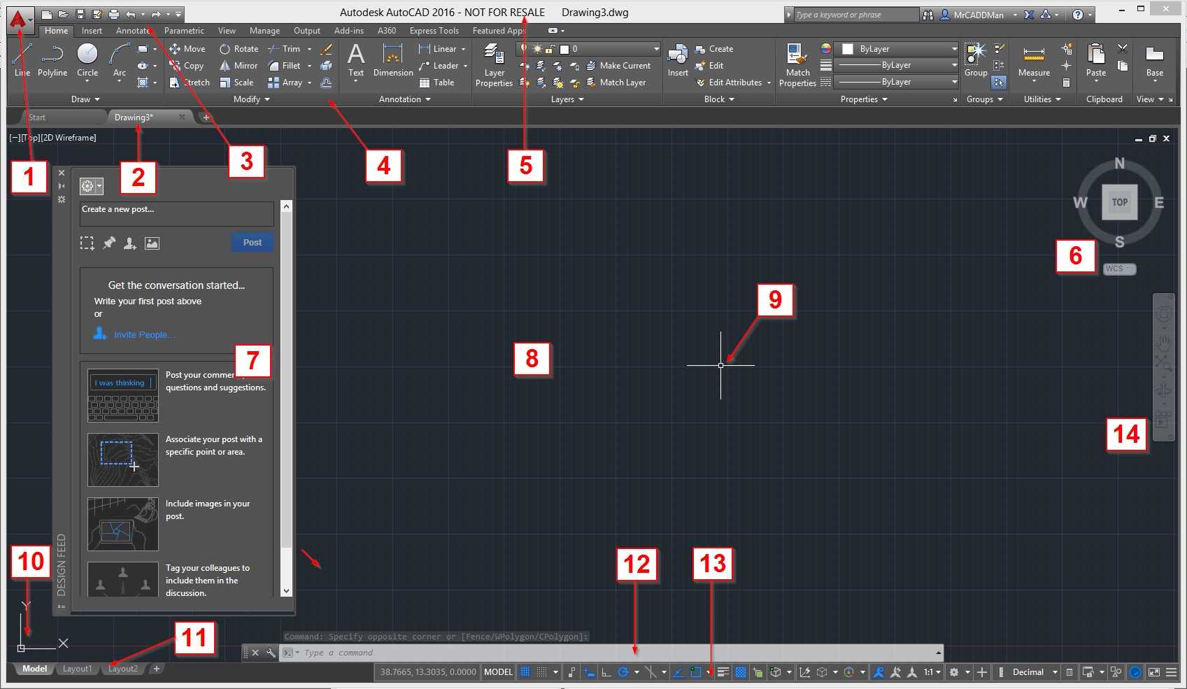 The AutoCAD Interface