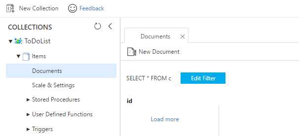 The Collection’s Document Explorer