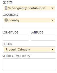 Selecting fields to map