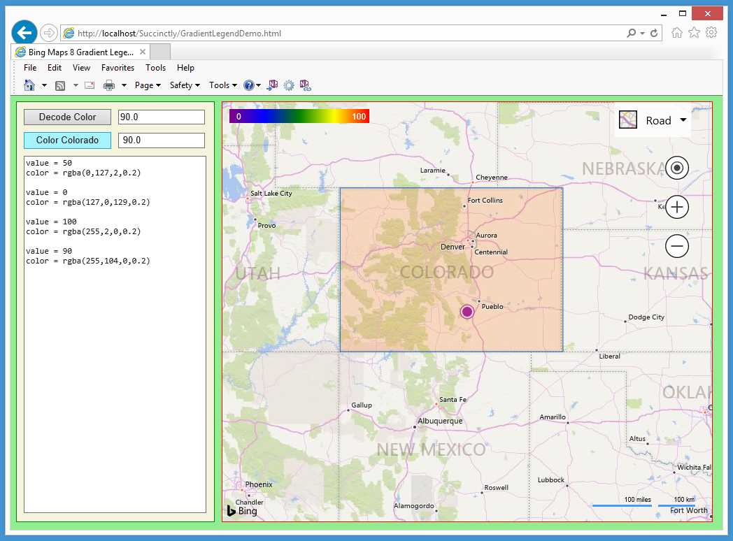 Gradient Legend Demo