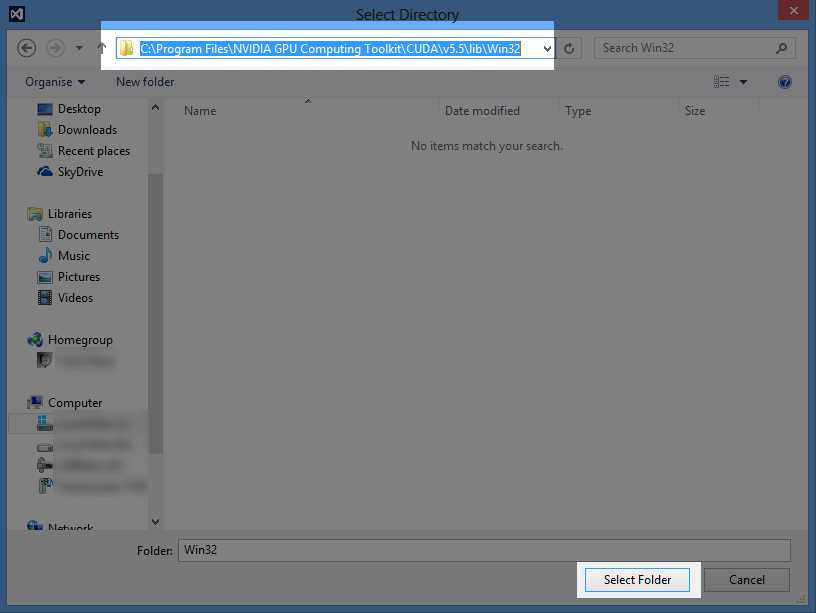 CUDA Library Directory