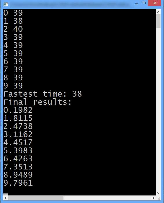 Output from FindClosestGPU Kernel