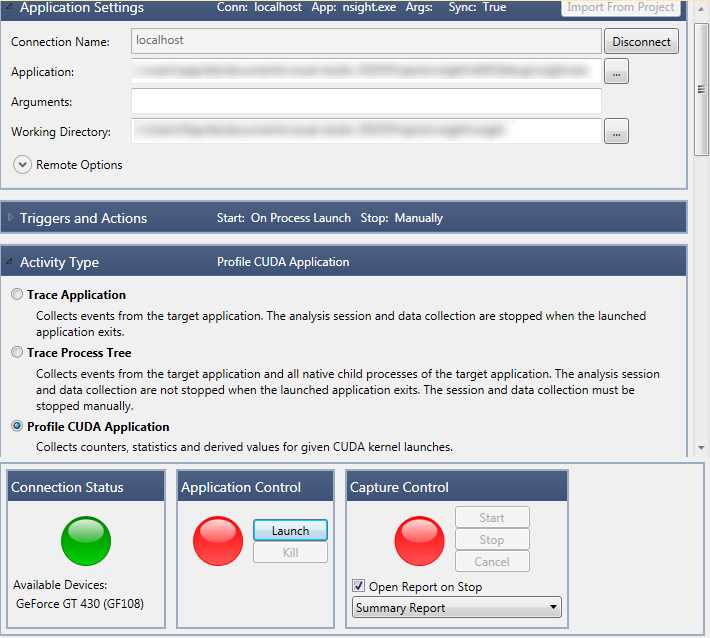 Profiling with Nsight