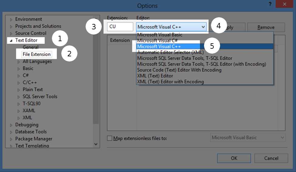 Syntax highlighting for .cu files