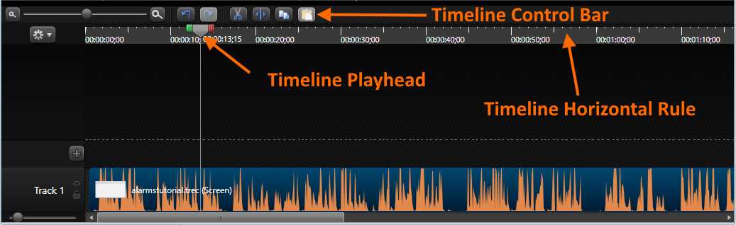 Camtasia Editor Timeline