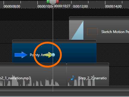 The animation icon on the callout