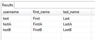 DevCenter Results Pane
