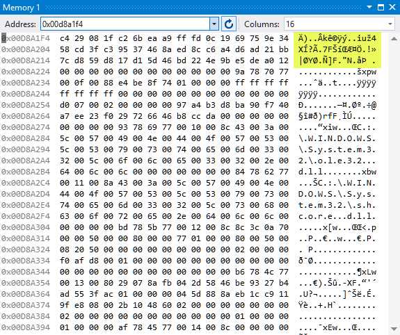 SecureString Encrypted Value