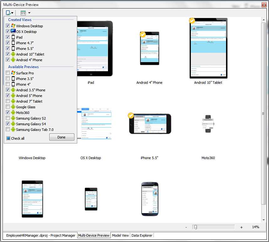 Multi-Device Preview