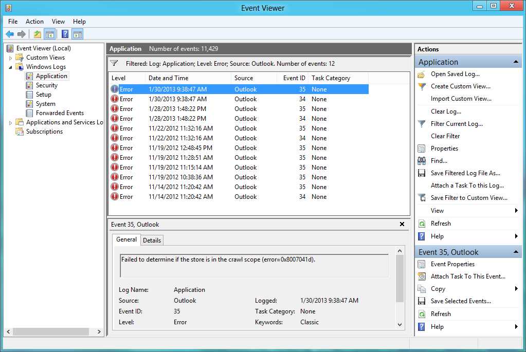 Windows Event Viewer