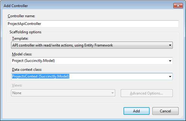 A Web API controller based on an Entity Framework context