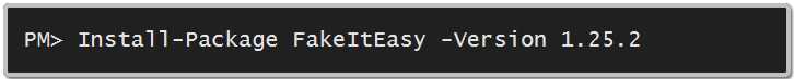 Installing FakeItEasy via the Package Manager Console