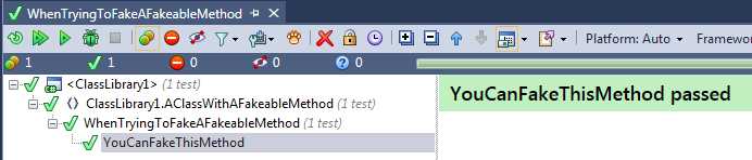 Unit test passing when method is declared as virtual