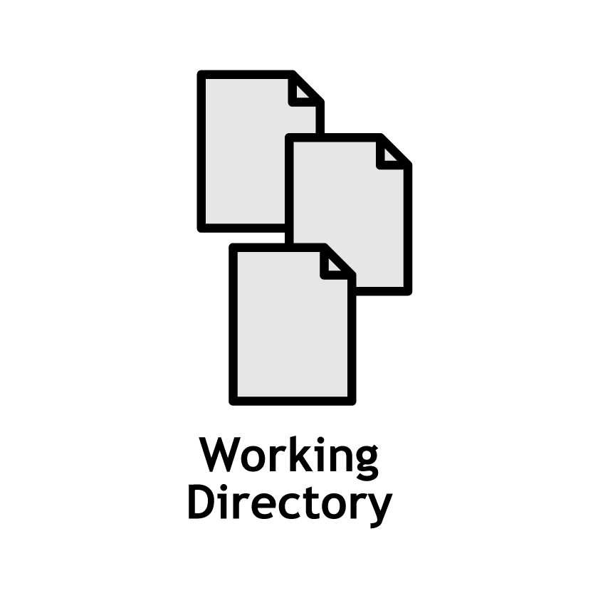The working directory