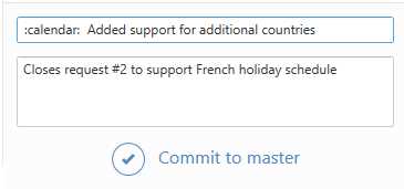Closing an issue in commit message