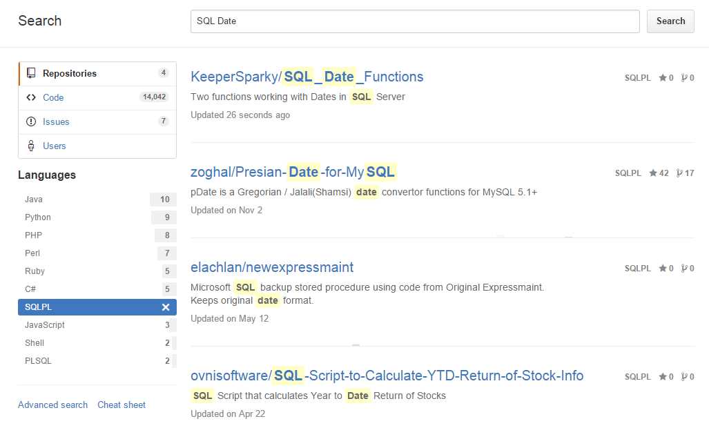 Finding your repository