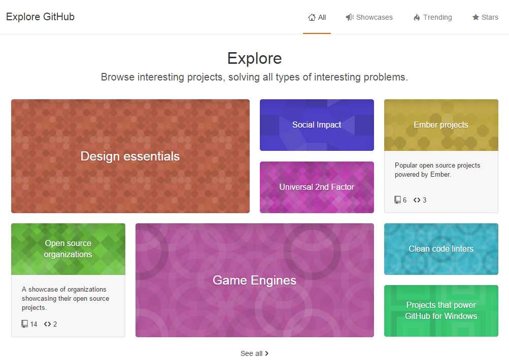 GitHub Explore topics