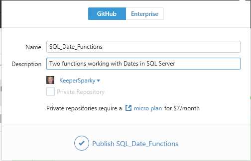 Publishing your repository