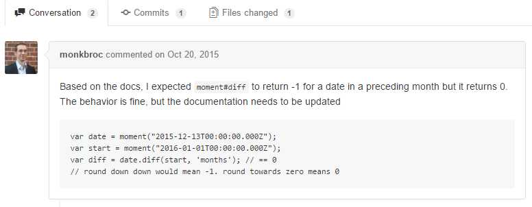 Pull request conversation
