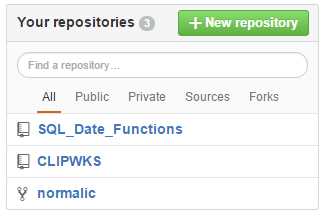 Showing the forked repository