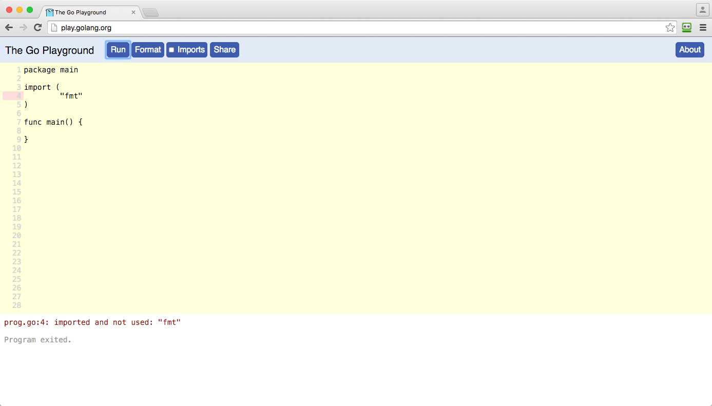 Unused Package Error