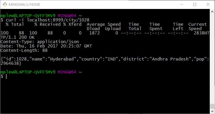 Requesting a Specific City by ID