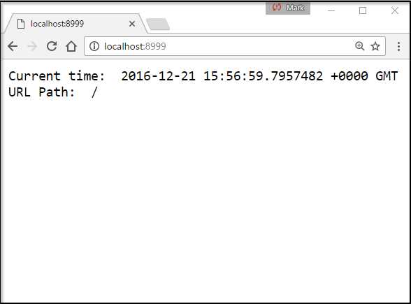 Visiting the Root of the Web Application