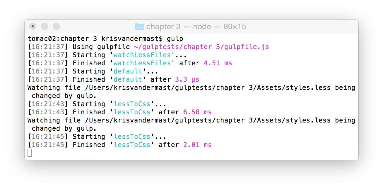 Repeated changes to the .less file were made