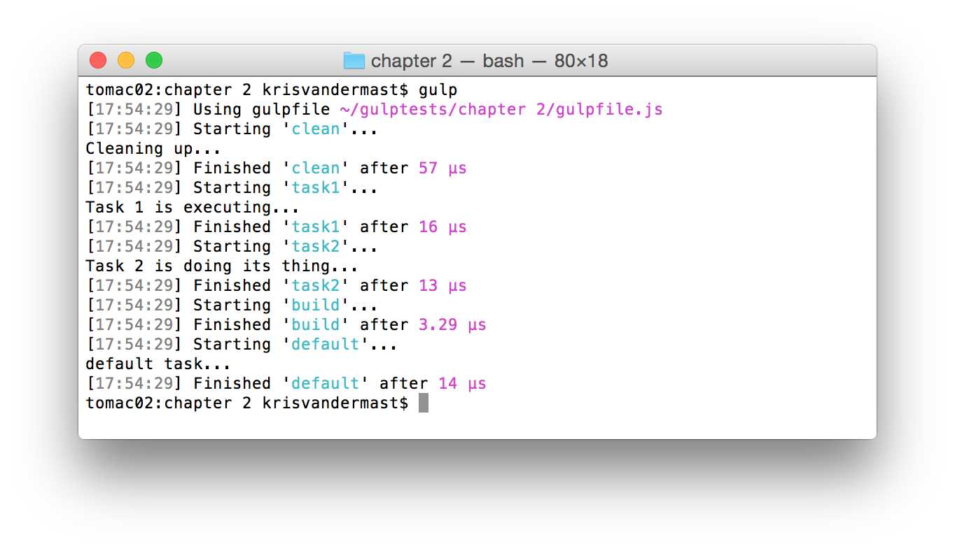 Running multiple tasks that depend on the same task