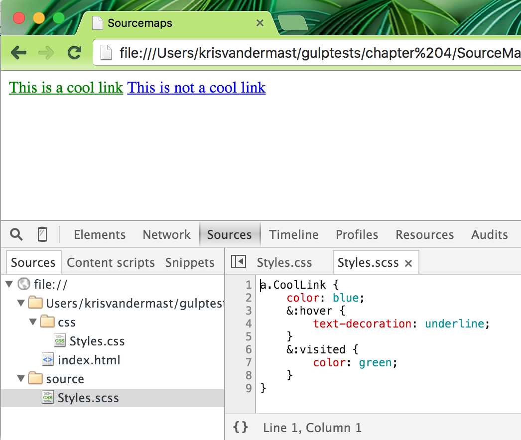 Sourcemaps in Chrome