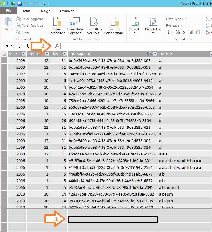 Adding a measure to the Data Model