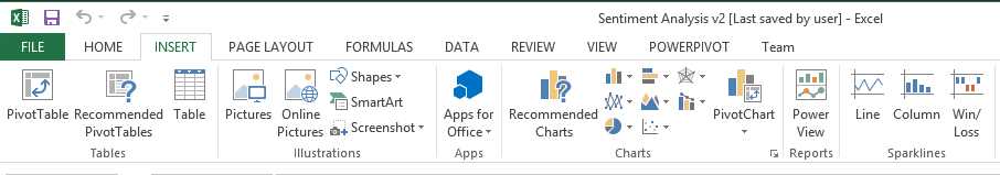 Launching PowerView in Excel
