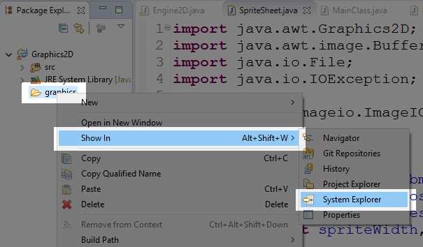 Show in System Explorer