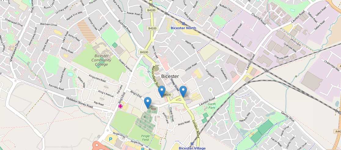 GeoJSON data displayed on the map