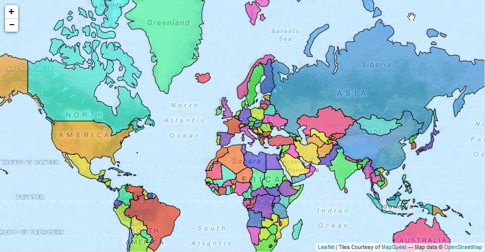 The Leaflet.D3SvgOverlay plugin by Kirill Zhuravlev