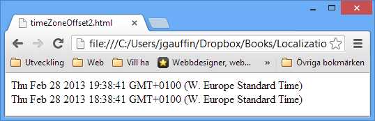 Attempt to change time zone