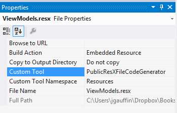 Resource file changes