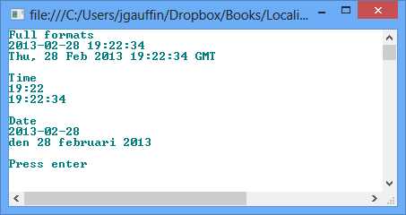 Standard ToString() formats
