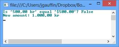 Using the money struct