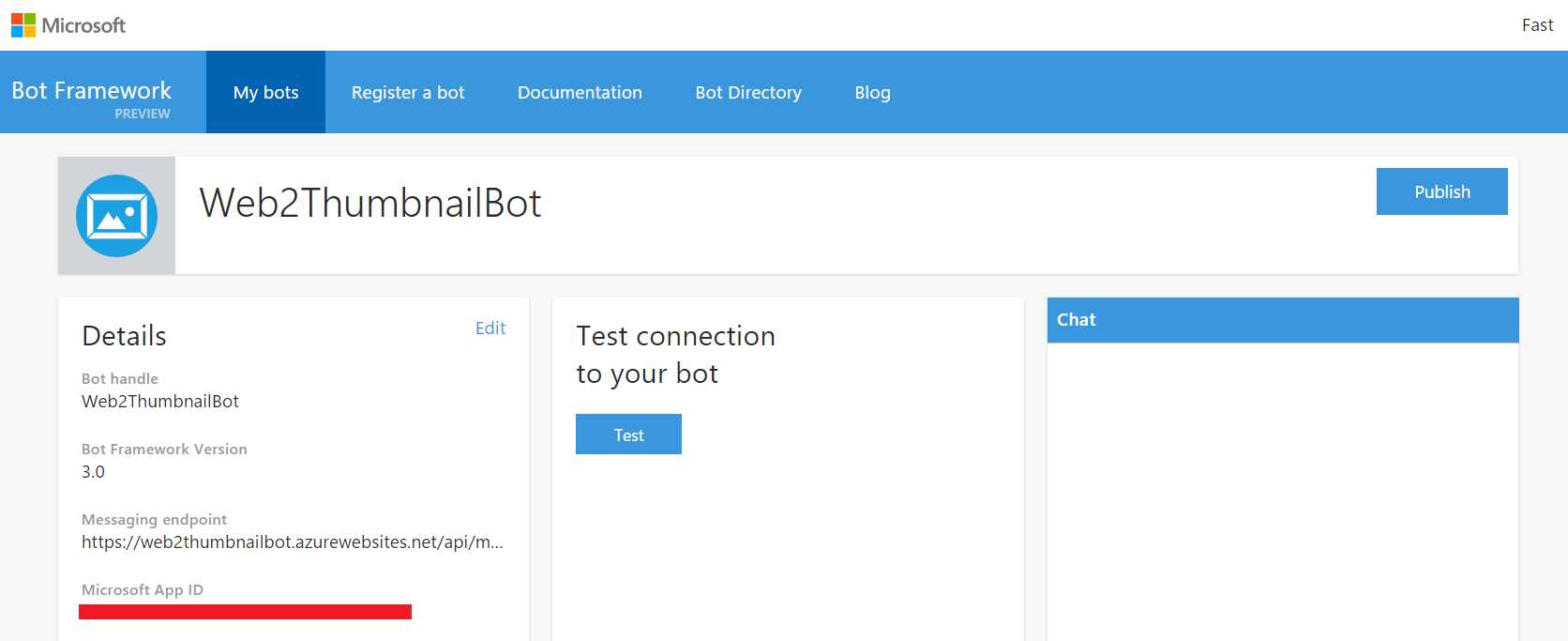 The Bot’s Page on the Developer Portal