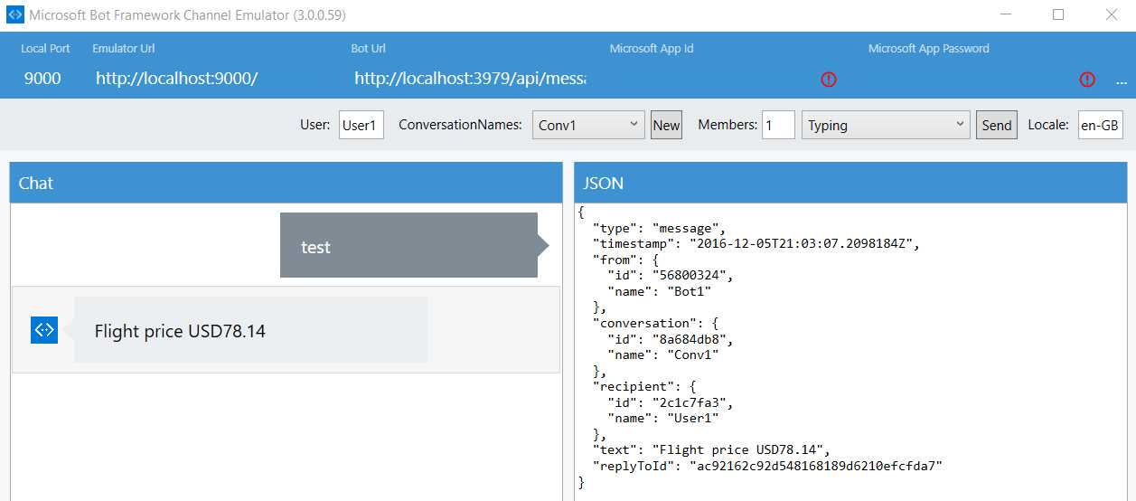 The Execution of the Basic QPX Express API Sample Code
