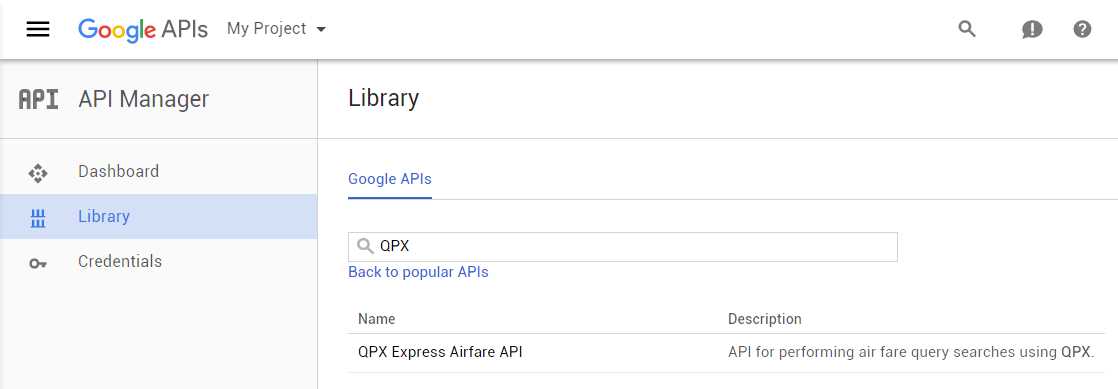 The QPX Express API in the Search Results