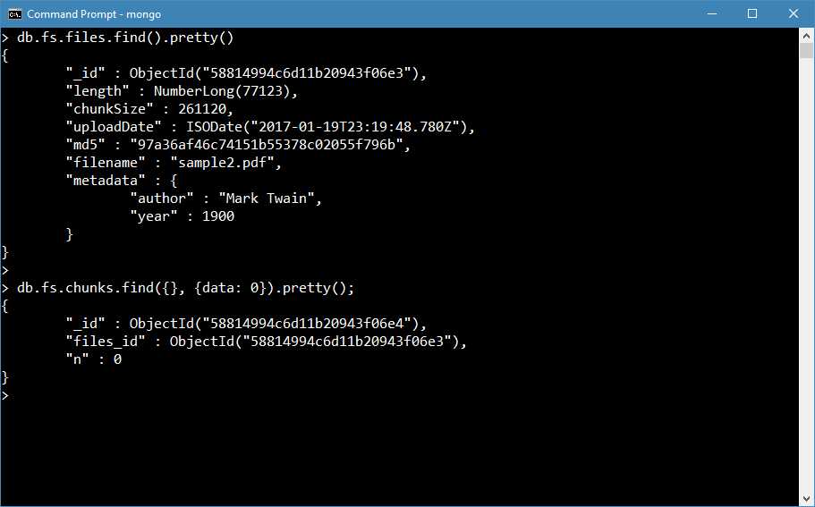 File uploaded with metadata