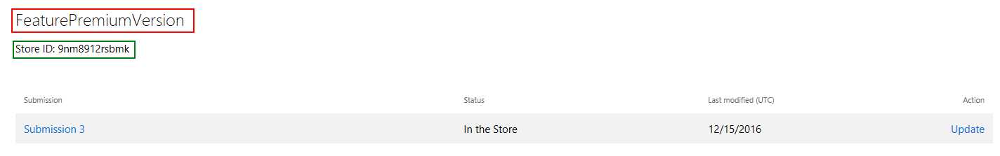 The details of an add-on product