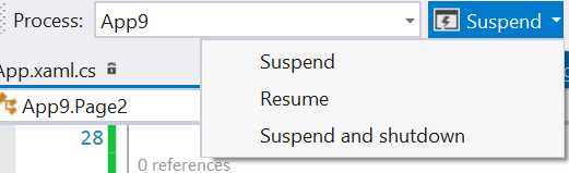 The dropdown menu used to force one of the lifecycle’s states