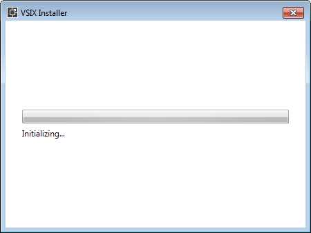 The installer for the templates starting up