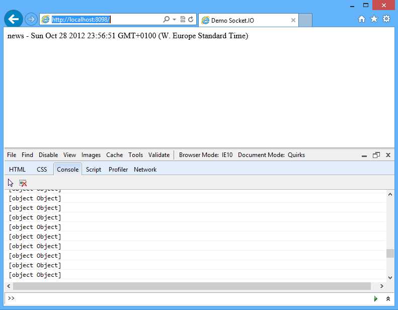 Browser as client app
