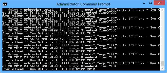 Server side of Socket.io app
