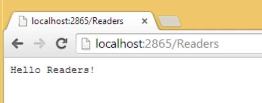 Hello Readers via path segment